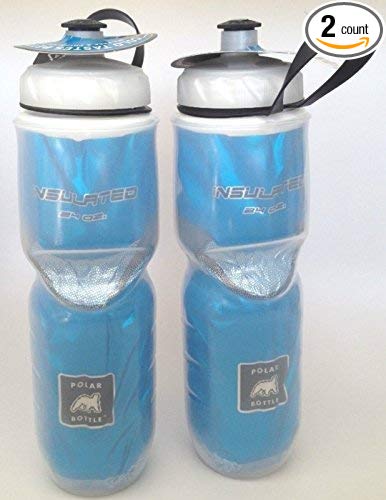 Polar Insulated Blue Pair 24 oz 2-Pack Water Bottle Made in USA