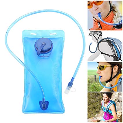 GEYUEYA Home Portable Hydration Pouch 2 liters, Leak Proof Water Pouch, Sports Water Tank Hydration Backpacks Hydration Bags for Sport Hiking Camping Climbing Portable Bicycle Backpack Blue