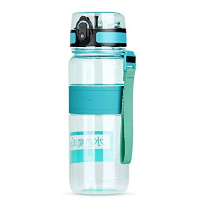 WATERFLY Sports Water Bottle, 500ml/650ml/1000ml Leak Proof w/One Click Open BPA Free & Eco-Friendly Tritan Water Bottle for Hiking Camping Travelling Cycling