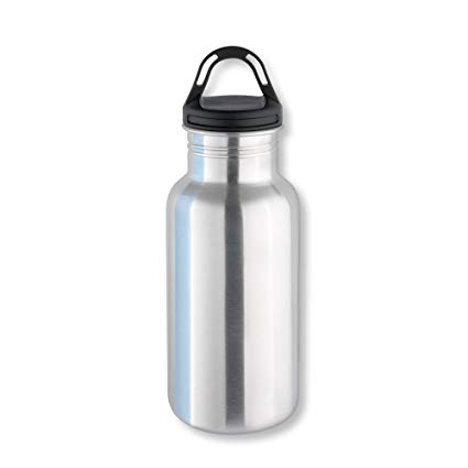 Isosteel VA-9715 17 fl. oz. 18/8 Stainless Steel Sport Bottle, BPA Free, Fits Most Standard Bicycle Bottle Holders, Plastic Screw Stopper with Gasket and Handle
