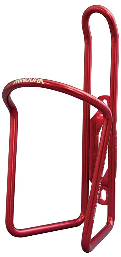 Minoura AB-100-5.5 Anodized Water Bottle Cage, Red, 5.5mm
