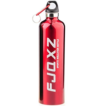 FJQXZ Bicycle Bike Water Bottle Vacuum Insulated Stainless Steel Sports Bottle 26oz