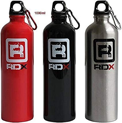 Authentic RDX Aluminium Sports Gym Bottle 1000ml / 600ml Cycling Hiking Flask Water Drink