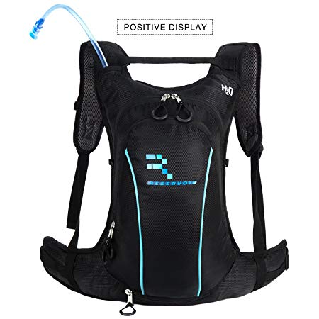 Reservoir Optimum Performance Hydration Backpack, Water Bladder Included - Small, Light Weight, Unisex Design For Men and Women, Weather Resistant, Perfect Pack for Festivals, Cycling, Running, Hiking